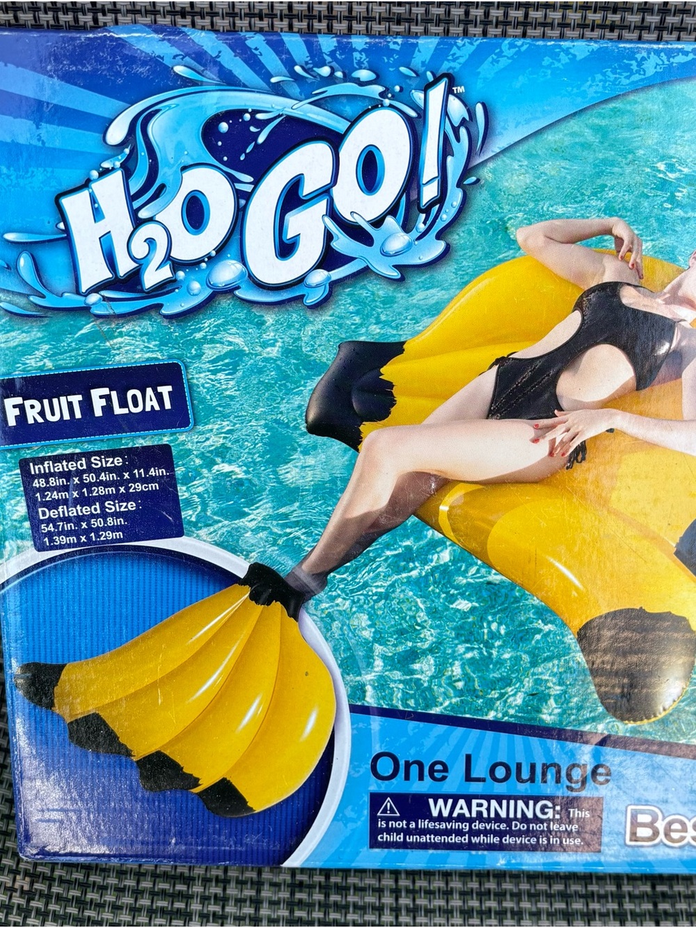 H2O GO! Fruit Float Banana One Lounge - Yellow